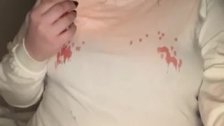 dripping hot red wax