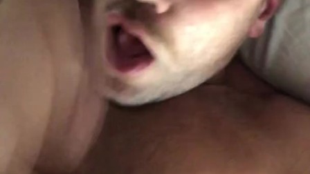 Cumming all over my own face!