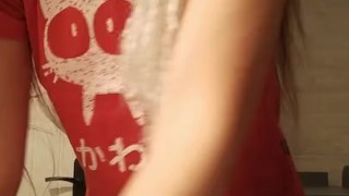 Naughty girl fingering her tight pussy in a restaurant#Quick Orgasm