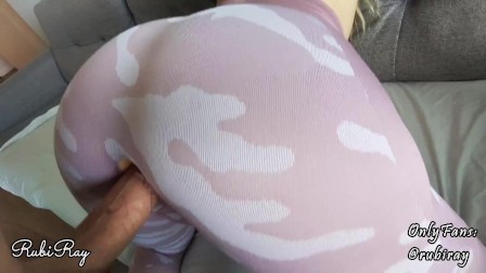 He Rips My Best Leggings To Fuck Me Hard and Cum on My Juicy Ass