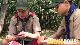 ScoutBoys Sexy scouts in uniform fuck raw outside