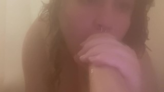 POV: me sucking your dick in the shower 