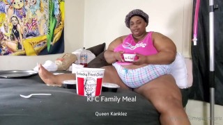 Ssbbw Feedee KFC FAMILY MEAL 