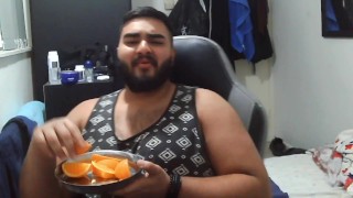 Solo Male Eating Fruit and Talking About His Day(s) #9
