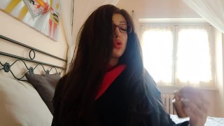 oh no stepson! you can't cum on me!
