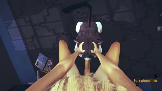 Furry Hentai - POV Fox Kittycat mouth and then her pussy