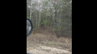 I went to pee in the forest and got hardcore fisting and creampie (Public fisting)