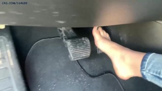 Mistress Sofi - Pedal Pumping In Socks and Bare Feet