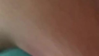 Horny slut plays with her new toy 
