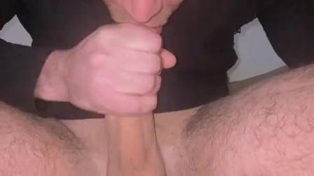 Sucking my own cock and eating my cum
