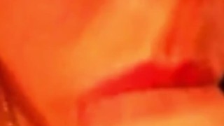 a red lipstick blowjob on the husband 