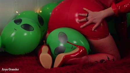 Inflatable Fetish Air Balloons Fun Slow Sexy Video of Looner Girls Non Pop