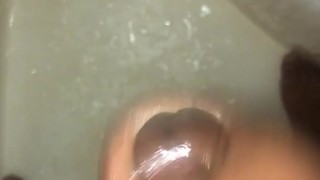 In the shower & got Horny had to bust a quick nut
