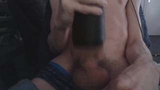 Cumming Hard into fleshlight