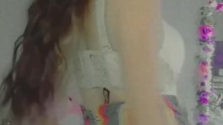 Milf does Lingerie testing, spanking, handcuffs, female orgasm & more
