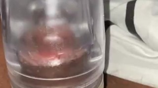Creamy fleshlight creampie