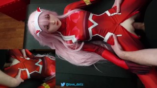 Fucking Zero Two from Darling in the Franxx petite sex doll