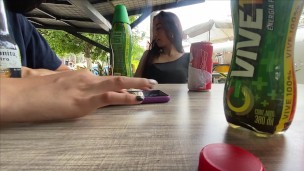 I control my girlfriend's toy in public
