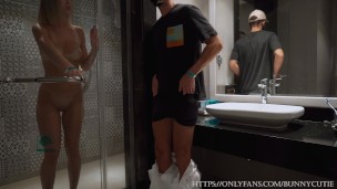 Cleaner Spy Me In The Bathroom, Fuck Me Hard And Get My Pussy Pregnant!