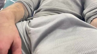 Getting HARD while next to hot guys on PUBLIC bus. 