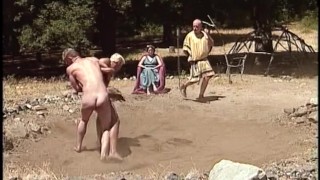 BRONZED GODS WRESTLE NAKED IN GREEK GAMES