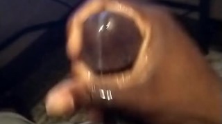 Stroking my BBC till HUGE CUMSHOT