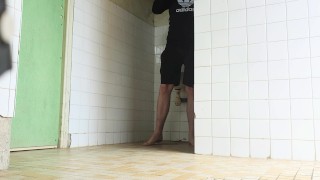 Jerking and Pissing in the Toilet
