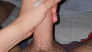 Cum shot ultil fuck a imaginary secretary 