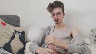 Jerking off alone