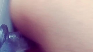 Femboy Throwing Back on Dildo