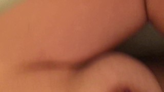 Thick Latin milf gets pussy stretched open by BWC close up 