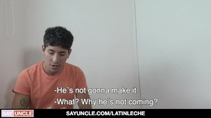 Cute Latin Boy Accepts To Suck My Dick And Fuck My Assistant In Front Of Camera To Earn Some Money