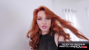 Stunning Redhead Lacy Lennon Tight Pussy Stretching POV