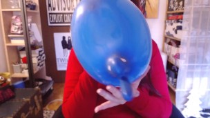 A big blue balloon gives me an orgasm over and over again wanna see how?