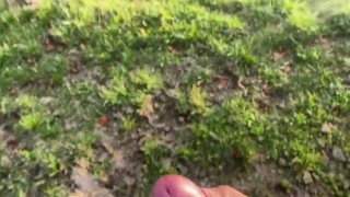 Huge Public Outdoor Cumshot