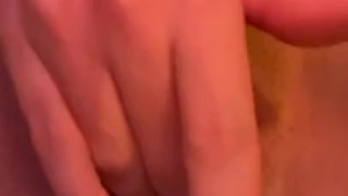 Rubbing My Wet Pussy While He Watches