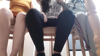 Мои коллеги меня начали трогать под столом и я им ответила взаимностью - lesbian_illusion