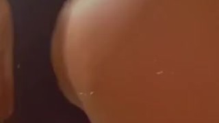 Playing with my anal toy 