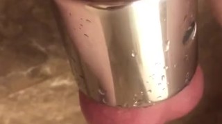 Ball Stretching Sexy Scrotum Skin Shower
