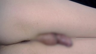 ノーハンド射精　お漏らし精液垂れ流し japanese sissy twink cum without hand
