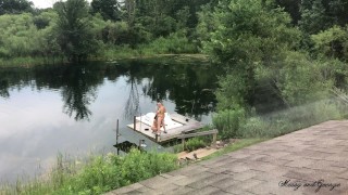 Multi Angle Outdoor Blowjob and Facial - Missy and George