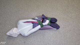 Spider Gwen's Bondage Escape Practice #1 - first try at a bondage escape cosplay