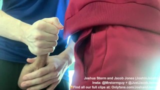 Teen twink deepthroat swallows dick and cum