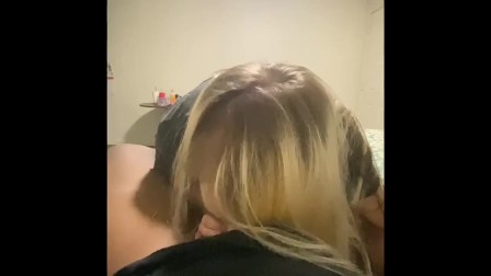 CHEATING Blonde teen Gives BBC BEST blowjob EVER POV