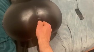 My BF loves to fuck me in latex... Teen GF wears latex bodysuit