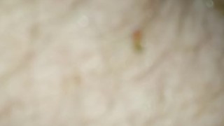 Deep anal close up