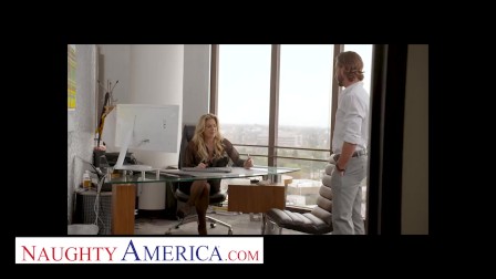 Naughty America - Badass boss babe Kayla Paige has her way with an employee she never even knew work