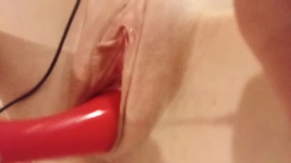 Skinny girl with perfect body masturbates her hot pussy