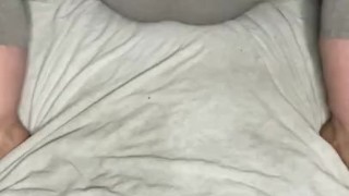 Squirting in my grey leggings 