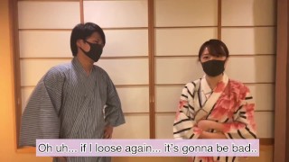 浴衣で野球拳してたら全裸で絶叫しながら中イキしまくったｗｗ Japanese Amateur Rock Paper Scissors, Naked and Hard Sex - えむゆみカップル